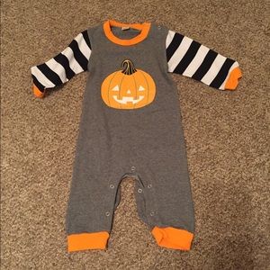 Pumpkin Halloween outfit boy Romper one piece